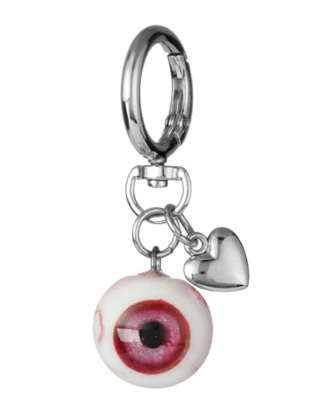 Goth Keychain Horror Eyeball Bag Charms Halloween Accessories Gothic Heart
